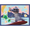 TREFL PUZZLE Puzzle 4 em 1 – Férias havaianas – Disney Stitch Trefl 34666
