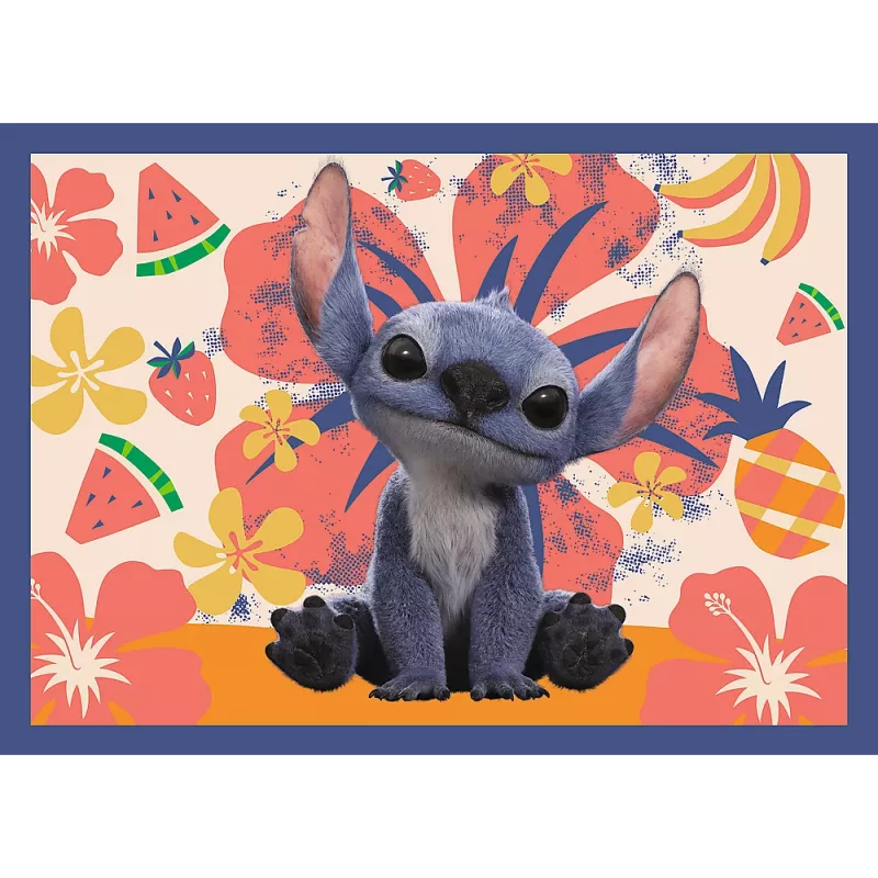 TREFL PUZZLE Puzzle 4 em 1 – Férias havaianas – Disney Stitch Trefl 34666