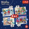 TREFL PUZZLE Puzzle 4 em 1 – Está a nevar com os Trefliks – Trefl 34657