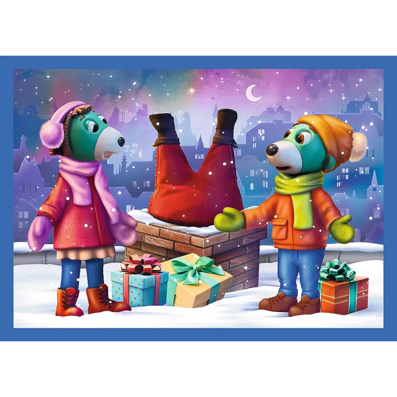 TREFL PUZZLE Puzzle 4 em 1 – Está a nevar com os Trefliks – Trefl 34657