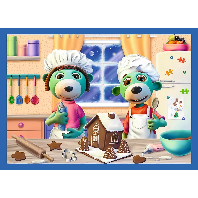 TREFL PUZZLE Puzzle 4 em 1 – Está a nevar com os Trefliks – Trefl 34657