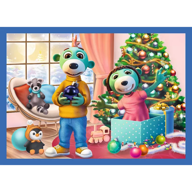 TREFL PUZZLE Puzzle 4 em 1 – Está a nevar com os Trefliks – Trefl 34657