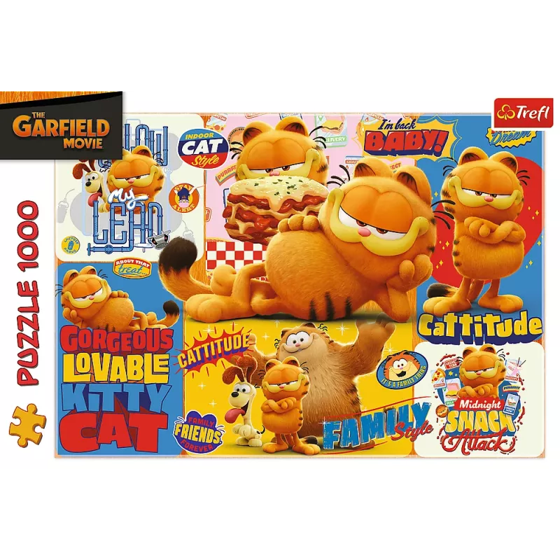 Puzzle TREFL - 1000 - Garfield's Adventures - Garfield Trefl 10935