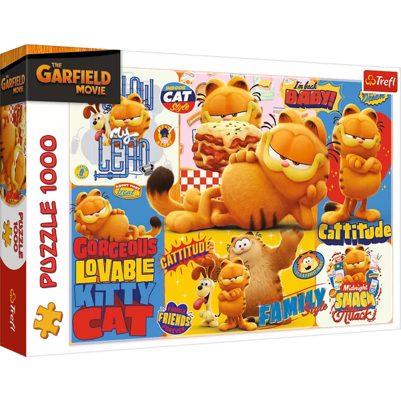 Puzzle TREFL - 1000 - Garfield's Adventures - Garfield Trefl 10935