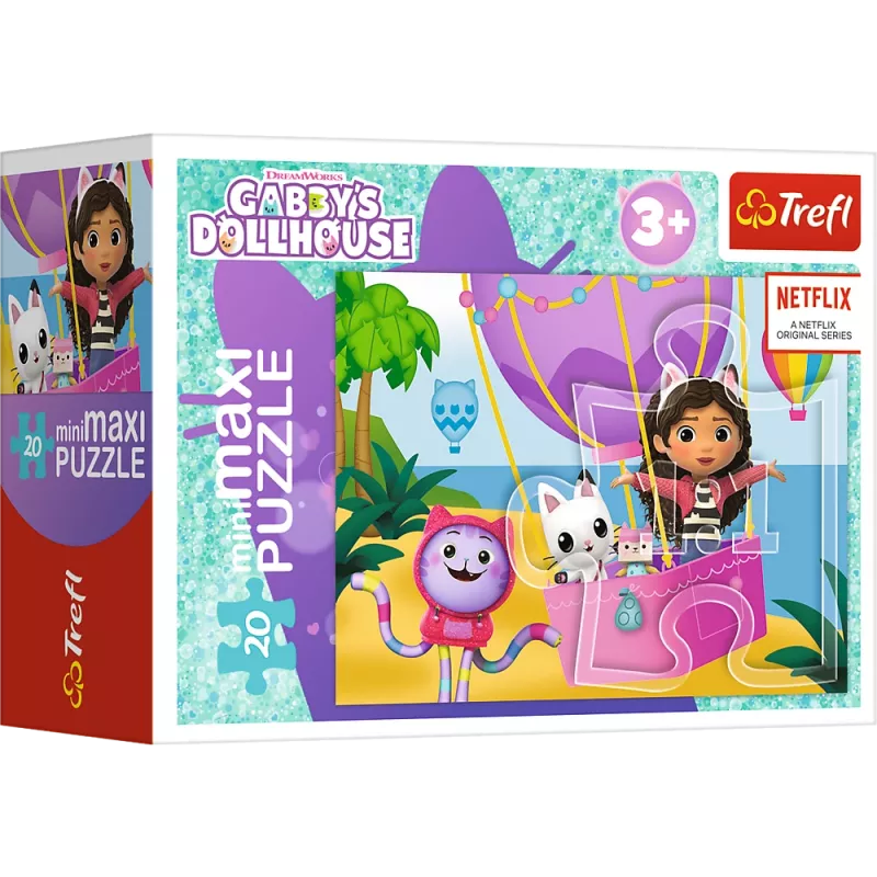 TREFL PUZZLE Puzzle - 20 miniMaxi - Dia Colorido com a Gabby - Trefl 56041