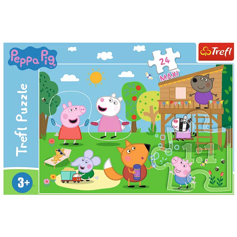 TREFL PUZZLE Puzzle - 24 Maxi - Diversão na clareira - Peppa Pig 14342