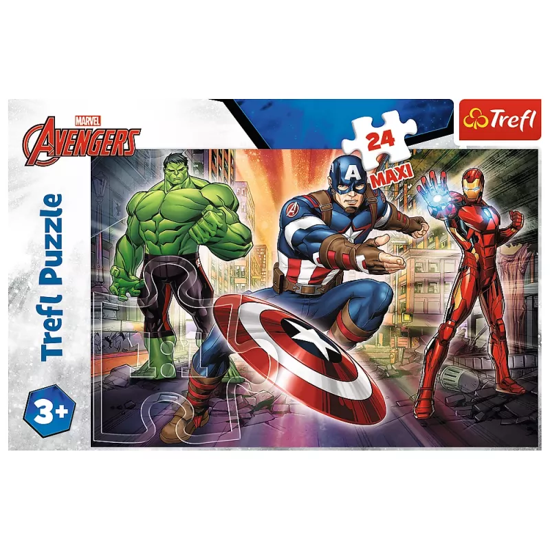 TREFL PUZZLE Puzzle - 24 Maxi - No mundo dos Vingadores