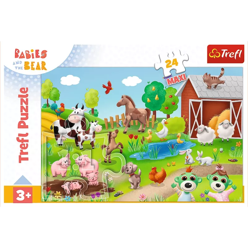 Puzzle TREFL 24 Maxi – Little Ones and Animals – Trefl 14372