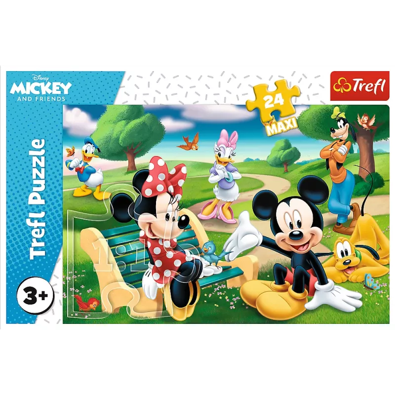 TREFL PUZZLE Puzzle - 24 Maxi - Mickey Mouse com amigos - Disney Standard Characters