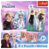 TREFL PUZZLE Puzzle - 2 em 1 + Memos Princesses in Their Land - Disney Frozen 2 93335