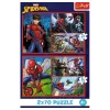 Puzzle - 2x70 - Spider Stories - Disney Marvel Spiderman Trefl 34443