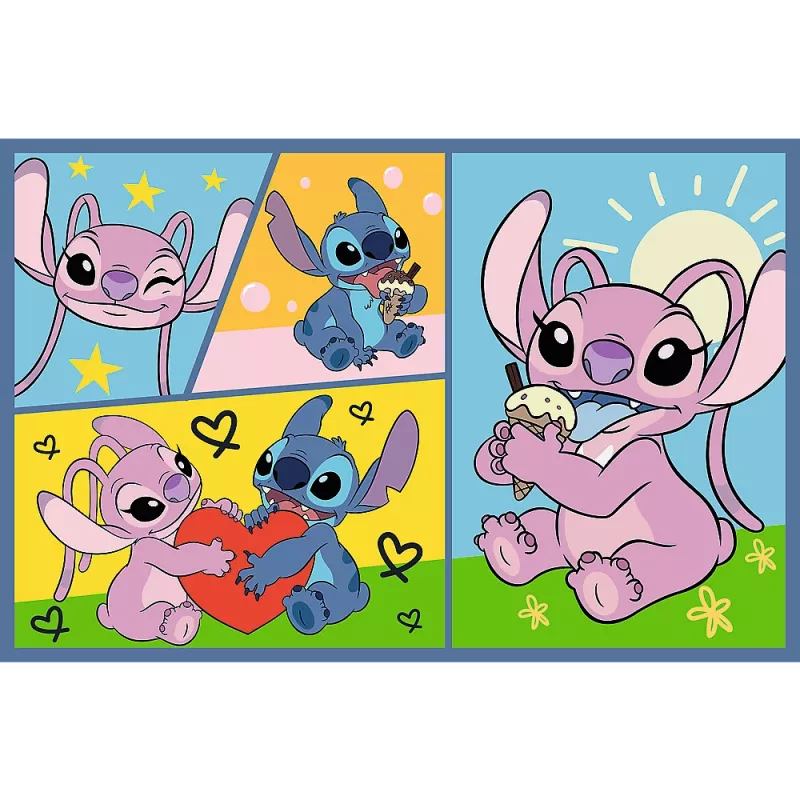 TREFL PUZZLE Puzzle 2x70 Não há tédio com o Stitch Disney Lilo Stitch Trefl 34444