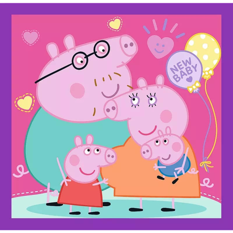 TREFL PUZZLE Puzzle - 3 em 1 - Peppa Pig's Habits Trefl 34893