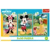 Puzzle TREFL - 3x50 - Ratos de férias Disney Trefl 34881