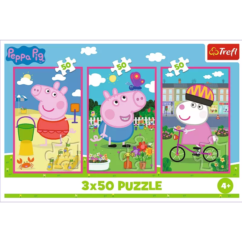 Puzzle - 3x50 - The Power of Friendship / Peppa Pig Mix 70% 34877