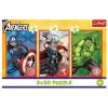 Puzzle TREFL - 3x50 - O teu herói / Disney Marvel The Avengers Trefl 34891