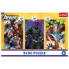 Puzzle TREFL - 3x80 - Dias cheios de ação - Disney Marvel The Avengers Trefl 34883