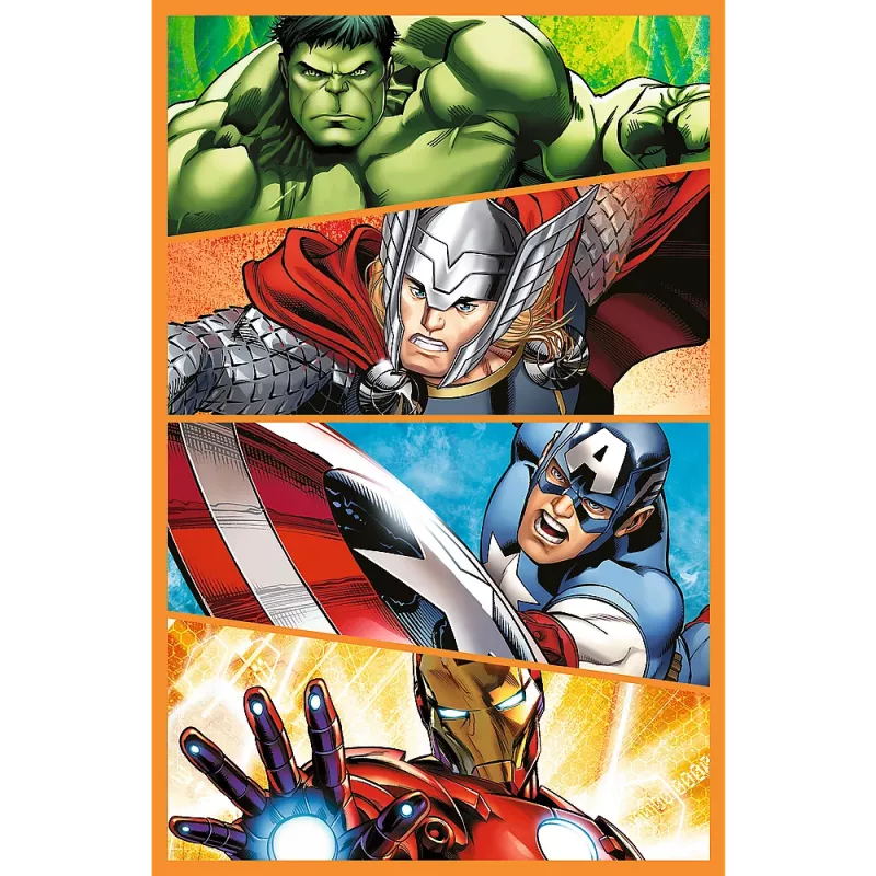 Puzzle TREFL - 3x80 - Dias cheios de ação - Disney Marvel The Avengers Trefl 34883