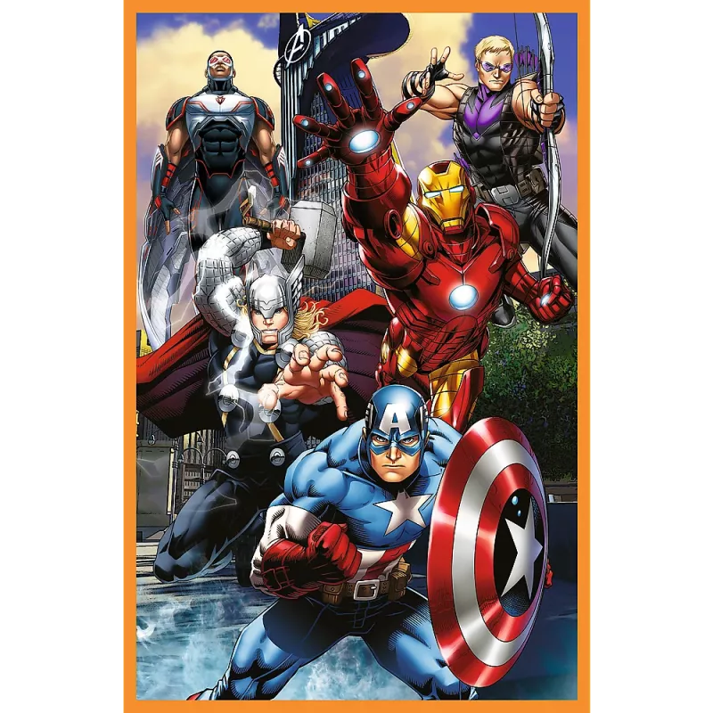 Puzzle TREFL - 3x80 - Dias cheios de ação - Disney Marvel The Avengers Trefl 34883