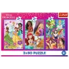 Puzzle TREFL - 3x80 - Amigas princesas - Disney Princess Trefl 34884