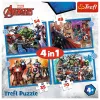 TREFL PUZZLE Puzzle 4 em 1 Brave Avengers 26006
