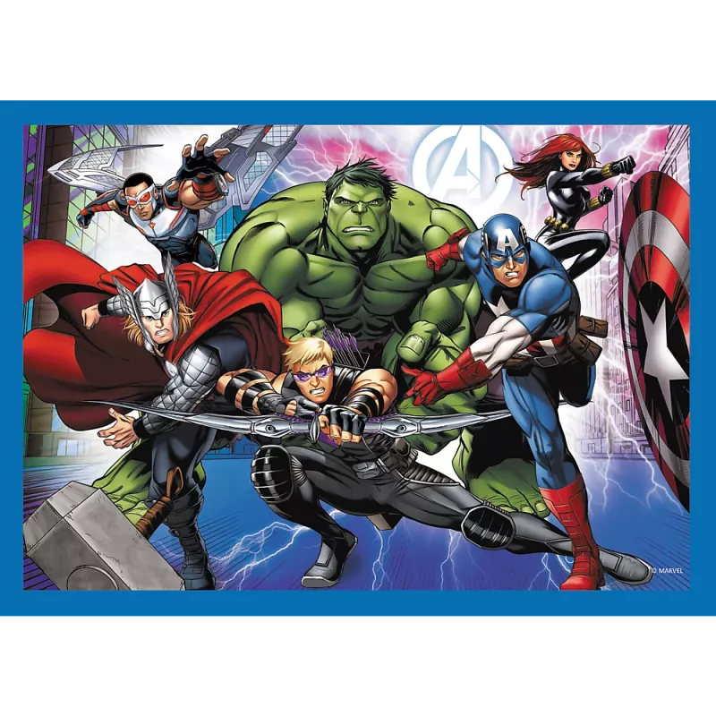 TREFL PUZZLE Puzzle 4 em 1 Brave Avengers 26006