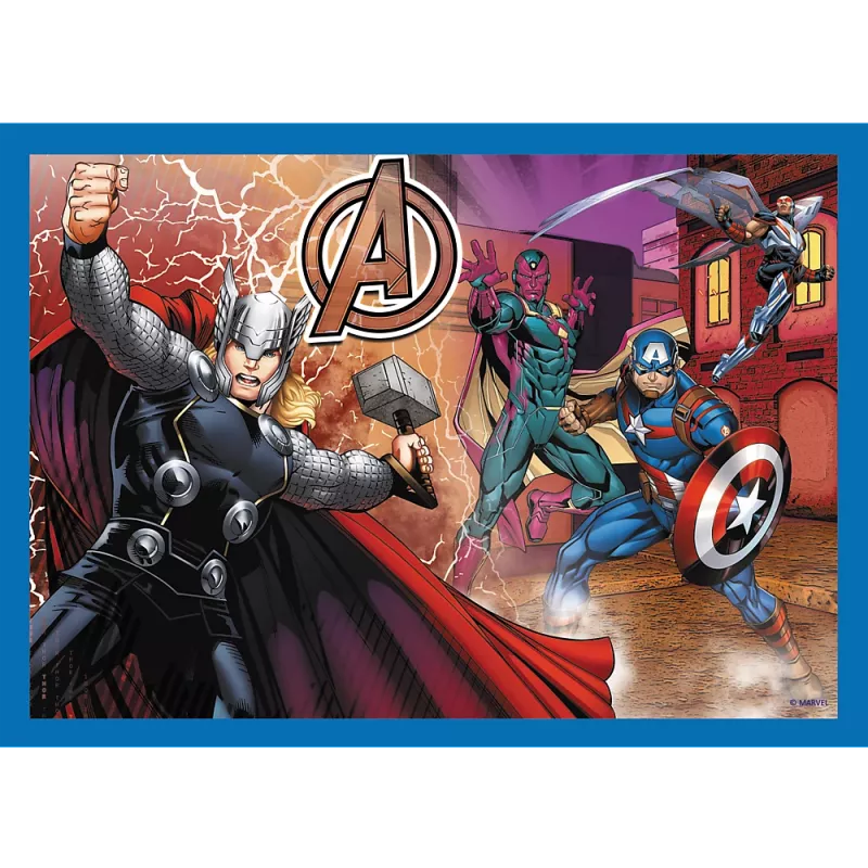 TREFL PUZZLE Puzzle 4 em 1 Brave Avengers 26006