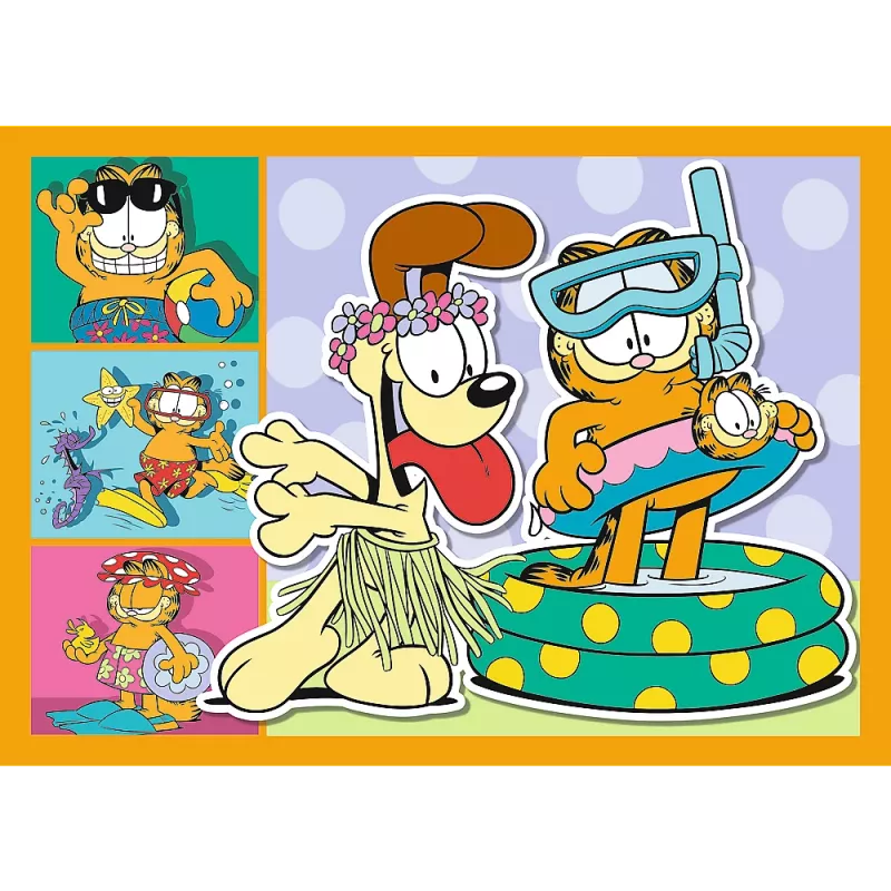 TREFL PUZZLE Puzzle 4 em 1 – O Garfield adora lasanha – Trefl 34673