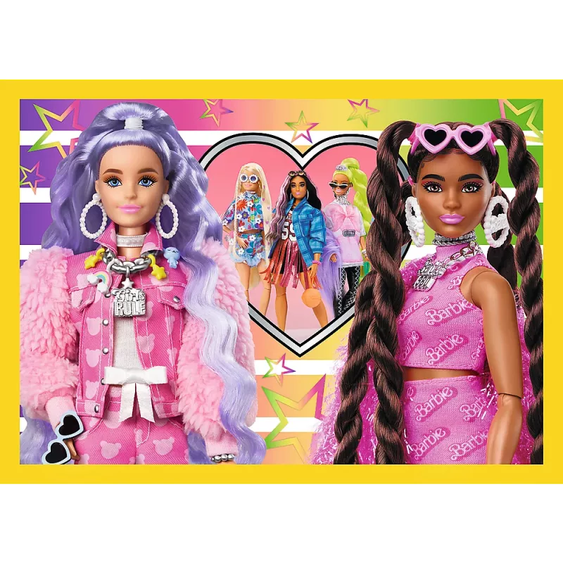 TREFL PUZZLE Puzzle - 4 em 1 - Happy World of Barbie Trefl 34626