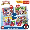 TREFL PUZZLE Puzzle - 4em1 (12, 15, 20, 24) - Ekipa Spidaya 34611
