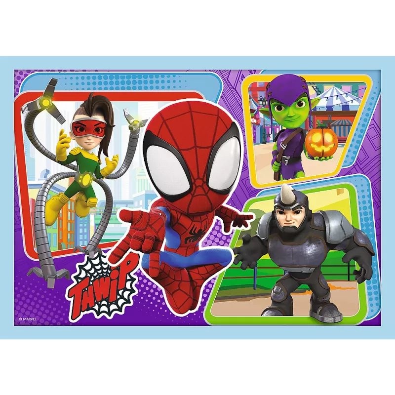 TREFL PUZZLE Puzzle - 4em1 (12, 15, 20, 24) - Ekipa Spidaya 34611