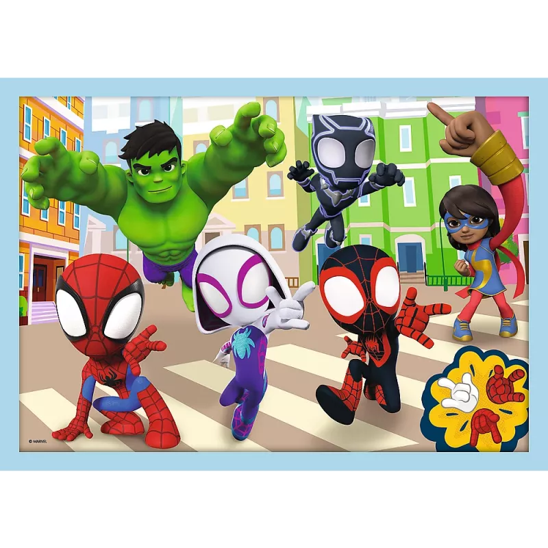 TREFL PUZZLE Puzzle - 4em1 (12, 15, 20, 24) - Ekipa Spidaya 34611