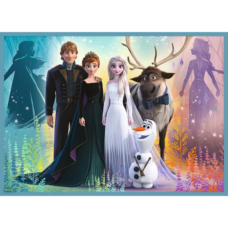 TREFL PUZZLE Puzzle - 4em1 (12, 15, 20, 24) - The Amazing World of Frozen - Trefl 34381