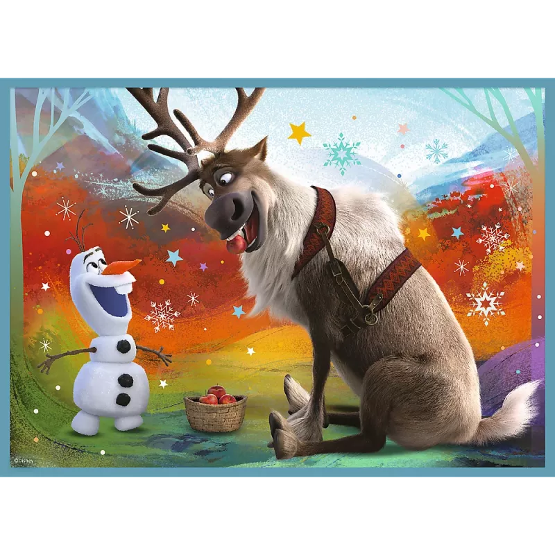 TREFL PUZZLE Puzzle - 4em1 (12, 15, 20, 24) - The Amazing World of Frozen - Trefl 34381
