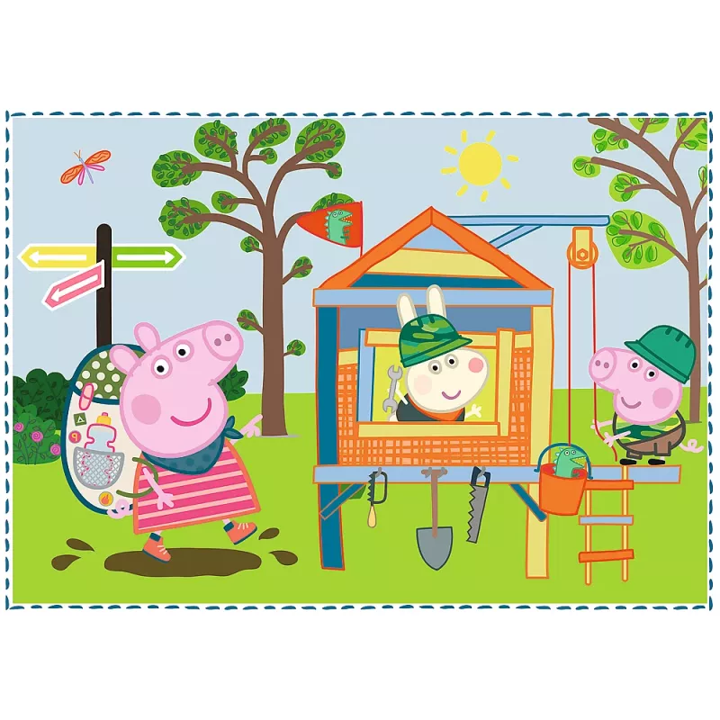 TREFL PUZZLE Puzzle 4em1 Holiday Memories Peppa Pig 34359