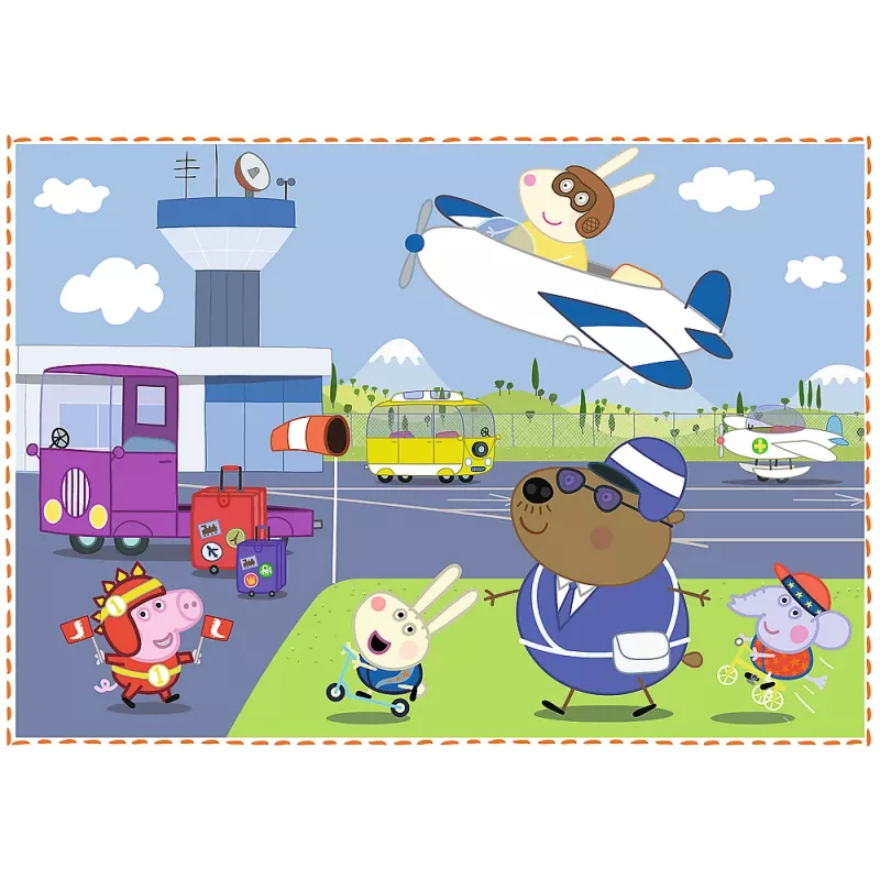 TREFL PUZZLE Puzzle 4em1 Holiday Memories Peppa Pig 34359