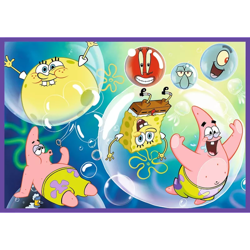 TREFL PUZZLE Puzzle - 4x250 - O mundo louco do SpongeBob Trefl 13342