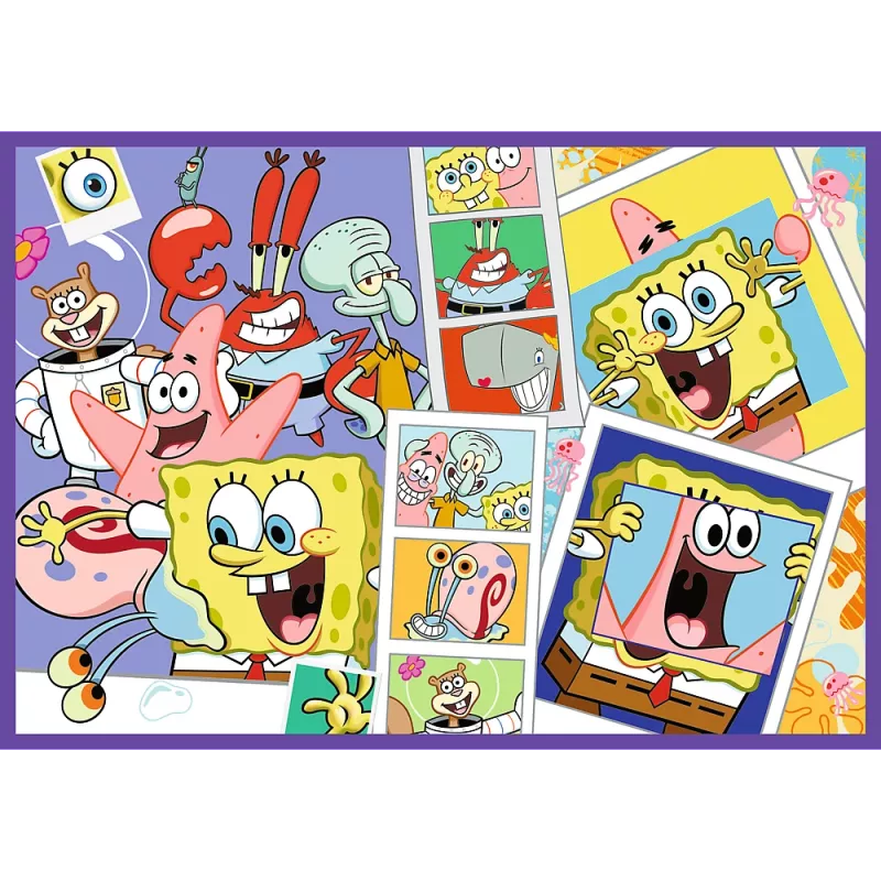 TREFL PUZZLE Puzzle - 4x250 - O mundo louco do SpongeBob Trefl 13342