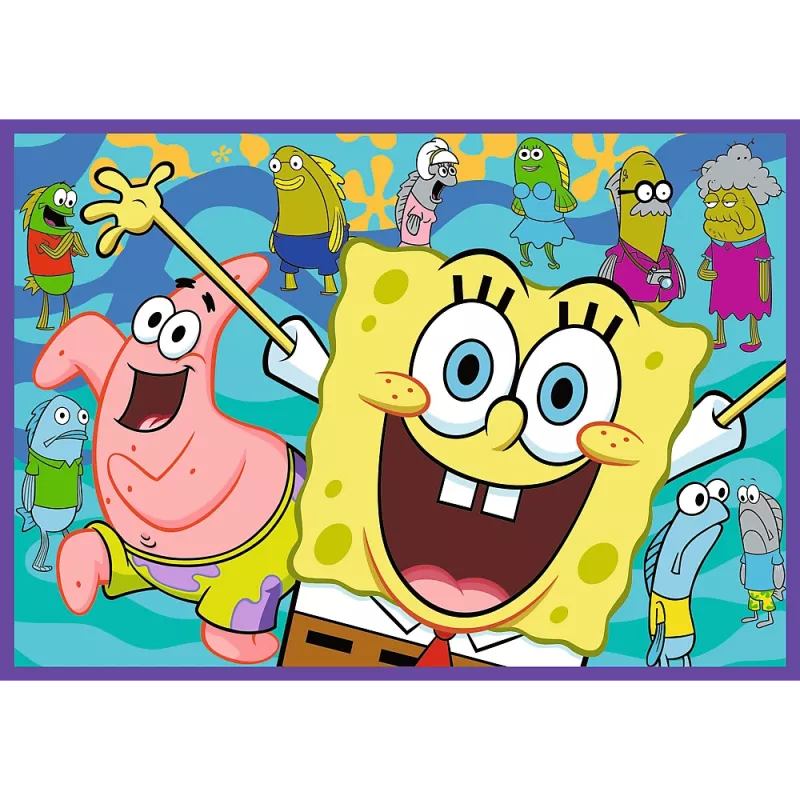 TREFL PUZZLE Puzzle - 4x250 - O mundo louco do SpongeBob Trefl 13342
