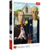 Puzzle TREFL - 500 - American Gothic: Dog Edition Trefl 37526