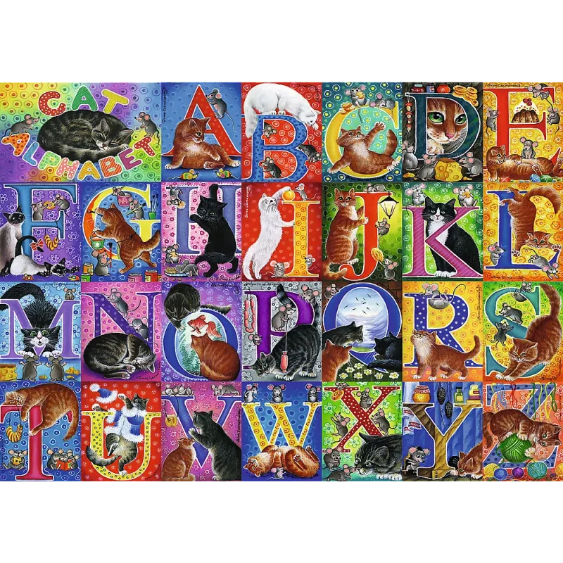 Puzzle TREFL - 500 - Alfabeto dos gatos Trefl 37527