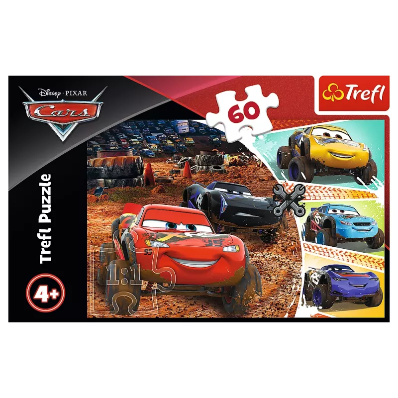 TREFL PUZZLE Puzzle - 60 - Lightning McQueen com amigos - Disney Cars 3 17327