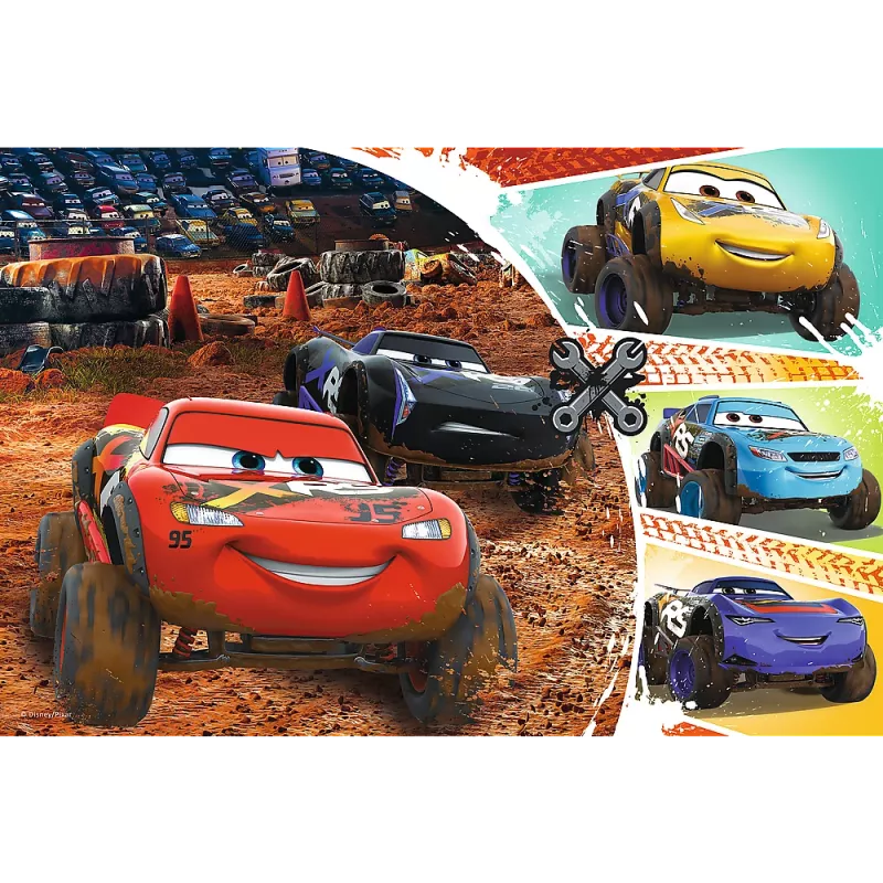 TREFL PUZZLE Puzzle - 60 - Lightning McQueen com amigos - Disney Cars 3 17327