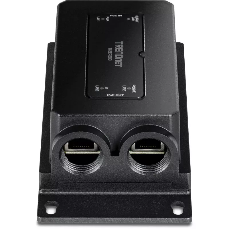 TRENDnet Extensor PoE+ Industrial Ativo/Passivo Gigabit de 2 portas