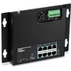 TRENDnet TI-PG102F switch industrial Gigabit PoE+ de 8 portas