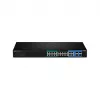 TRENDnet TPE-204US switch Gigabit Web Smart UPoE 20 portas, orçamento PoE 370W, 8 portas UPoE, montagem em rack 19 polegadas
