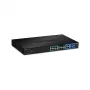 TRENDnet TPE-204US switch Gigabit Web Smart UPoE 20 portas, orçamento PoE 370W, 8 portas UPoE, montagem em rack 19 polegadas