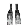 Cabo de rede Tripp 15ft Cat6 Gigabit Snagless Molded RJ45 M/M preto