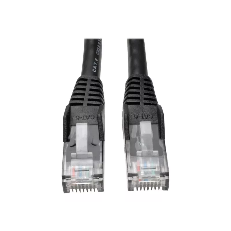 Cabo de rede Tripp 15ft Cat6 Gigabit Snagless Molded RJ45 M/M preto