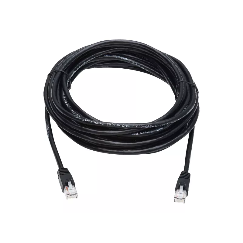 Tripp Lite N261-025-BK Cabo Ethernet Cat6a 10G Snagless UTP (RJ45 M/M) - preto 25 ft